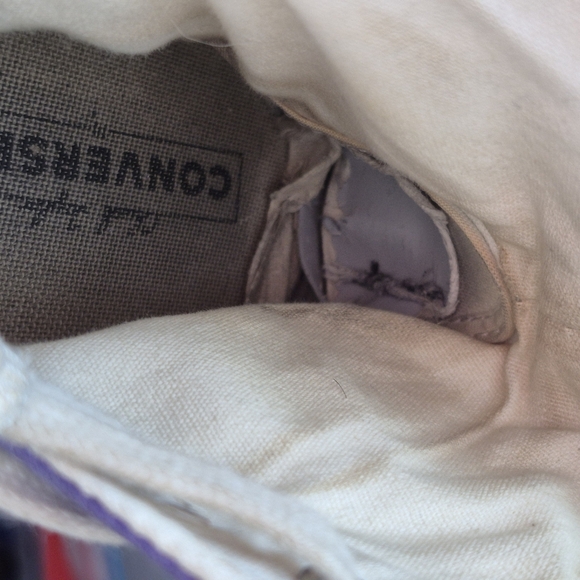 💘 Converse Purple High-Top Sneakers Mens 8 - Picture 12 of 13